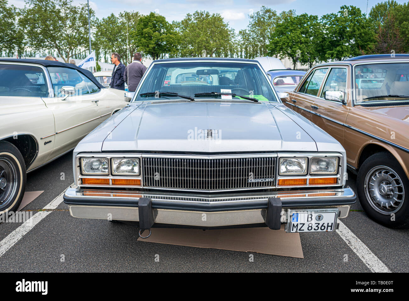 BERLIN, 11. Mai 2019: Compact Car Mercury Zephyr (Ford Fairmont), 1980. 32Th Berlin-Brandenburg Oldtimer Tag. Stockfoto