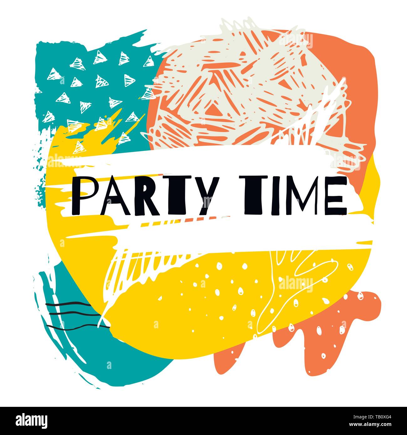 Vektor handgezeichnete Einladung Stock Vektor