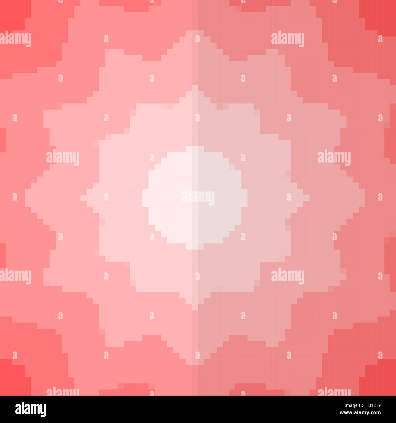 Pixel Art Hintergrund. Vector Illustration. Abstrakte Muster mit quadratischen Pixeln. Mosaik Hintergrund Stock Vektor
