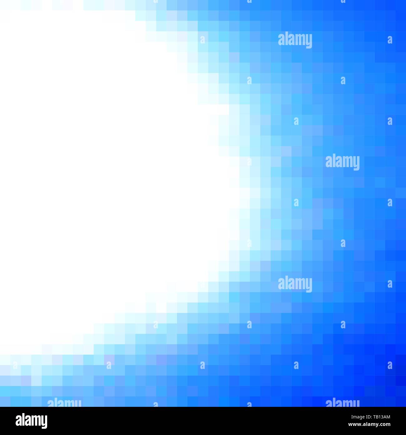 Pixel Art Hintergrund. Vector Illustration. Abstrakte Muster mit quadratischen Pixeln. Mosaik Hintergrund Stock Vektor