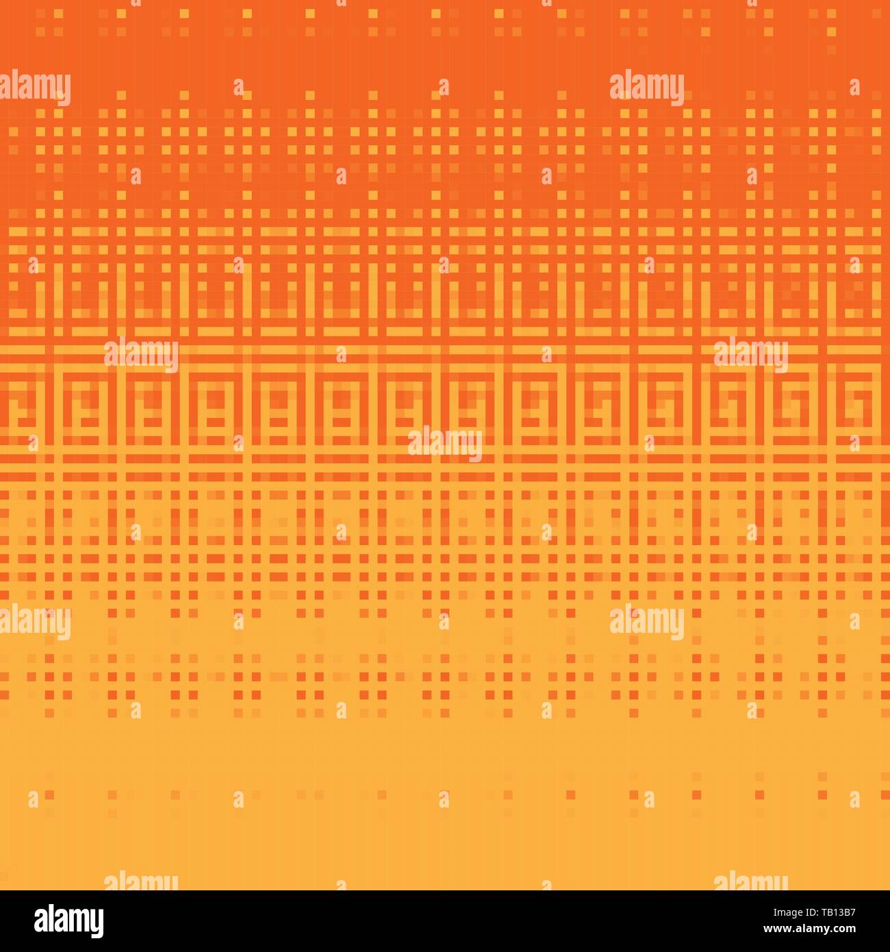 Pixel Art Hintergrund. Vector Illustration. Abstrakte Muster mit quadratischen Pixeln. Mosaik Hintergrund Stock Vektor