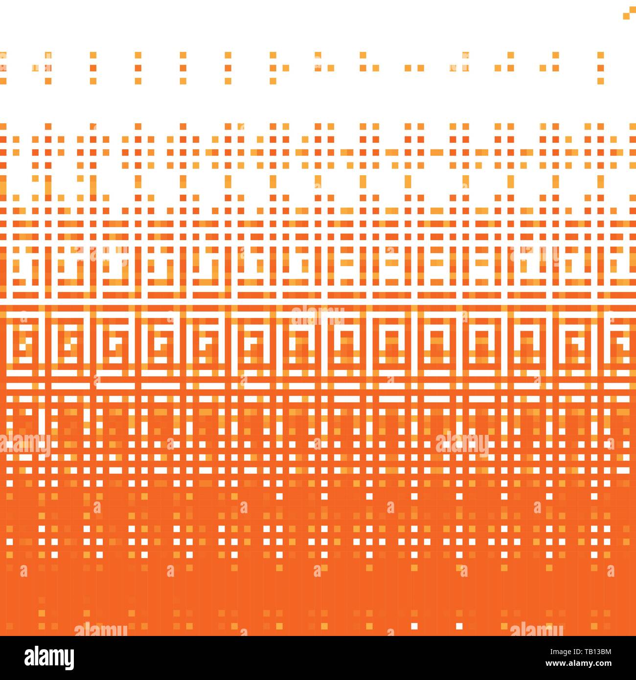Pixel Art Hintergrund. Vector Illustration. Abstrakte Muster mit quadratischen Pixeln. Mosaik Hintergrund Stock Vektor