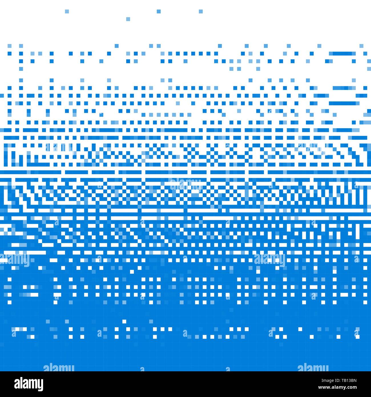 Pixel Art Hintergrund. Vector Illustration. Abstrakte Muster mit quadratischen Pixeln. Mosaik Hintergrund Stock Vektor