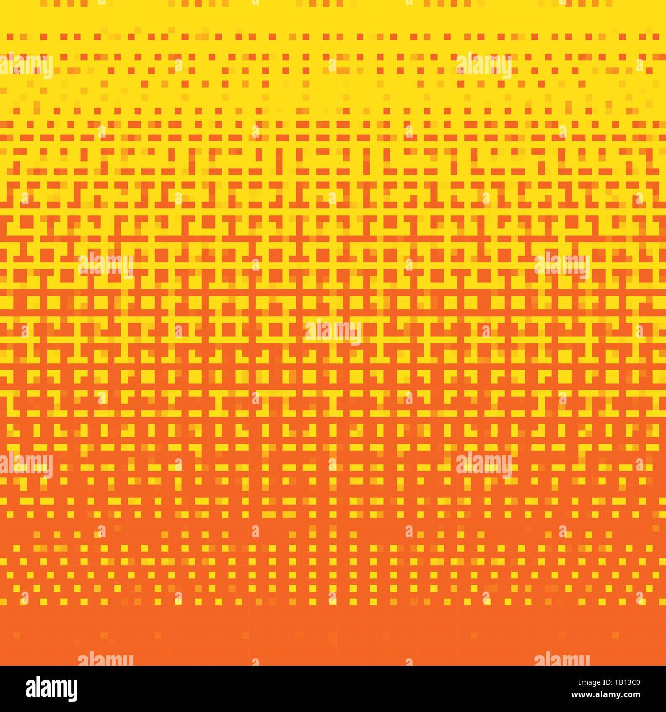 Pixel Art Hintergrund. Vector Illustration. Abstrakte Muster mit quadratischen Pixeln. Mosaik Hintergrund Stock Vektor