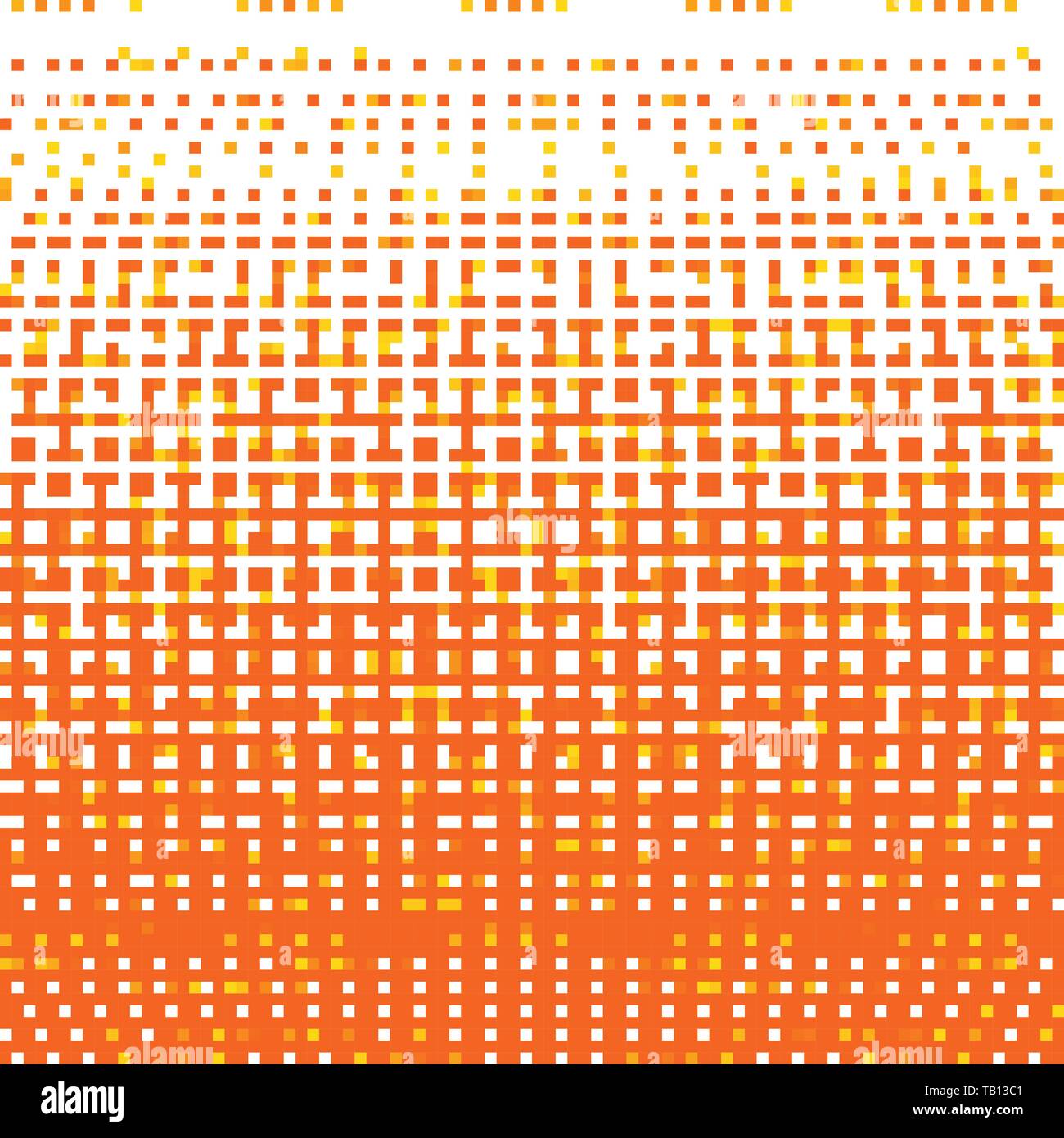 Pixel Art Hintergrund. Vector Illustration. Abstrakte Muster mit quadratischen Pixeln. Mosaik Hintergrund Stock Vektor
