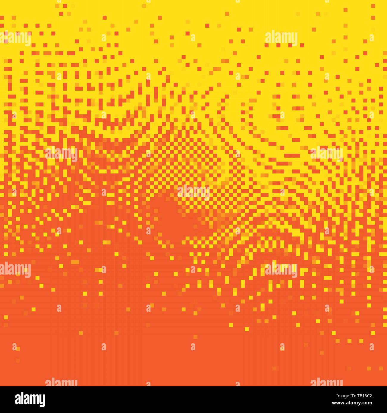 Pixel Art Hintergrund. Vector Illustration. Abstrakte Muster mit quadratischen Pixeln. Mosaik Hintergrund Stock Vektor