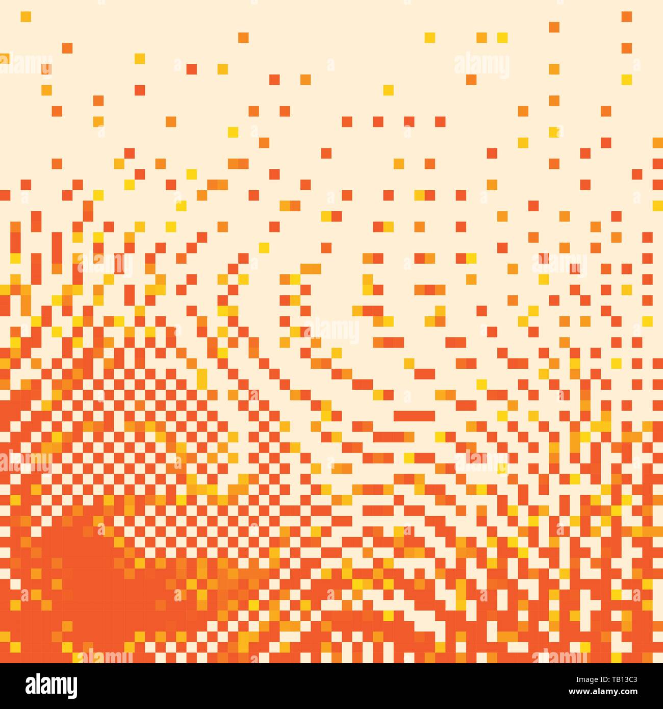Pixel Art Hintergrund. Vector Illustration. Abstrakte Muster mit quadratischen Pixeln. Mosaik Hintergrund Stock Vektor
