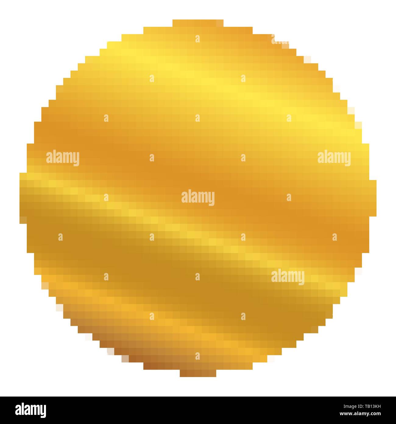 Abstrakte gold Hintergrund in Pixel art Stil. Vector Illustration. Pixel Art Hintergrund im flachen Stil Stock Vektor