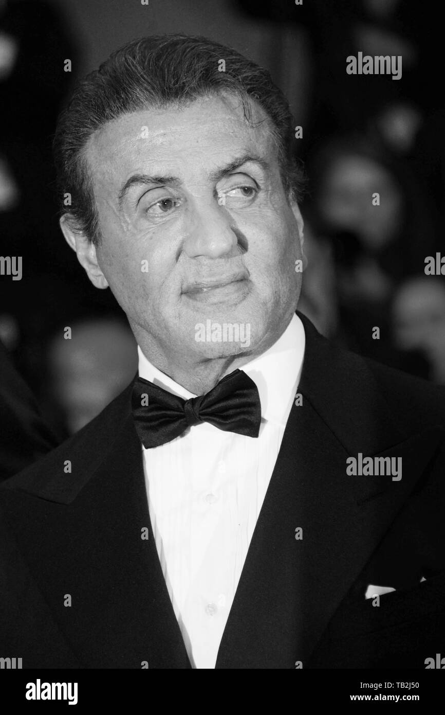 Mai 24, 2019 - Cannes, Frankreich - Cannes, Frankreich - 24. Mai: Sylvester Stallone besucht das Screening von "Rambo - First Blood'' während des 72. jährlichen Filmfestspiele von Cannes am 24. Mai 2019 in Cannes, Frankreich. (Bild: © Friedrich InjimbertZUMA Draht) Stockfoto