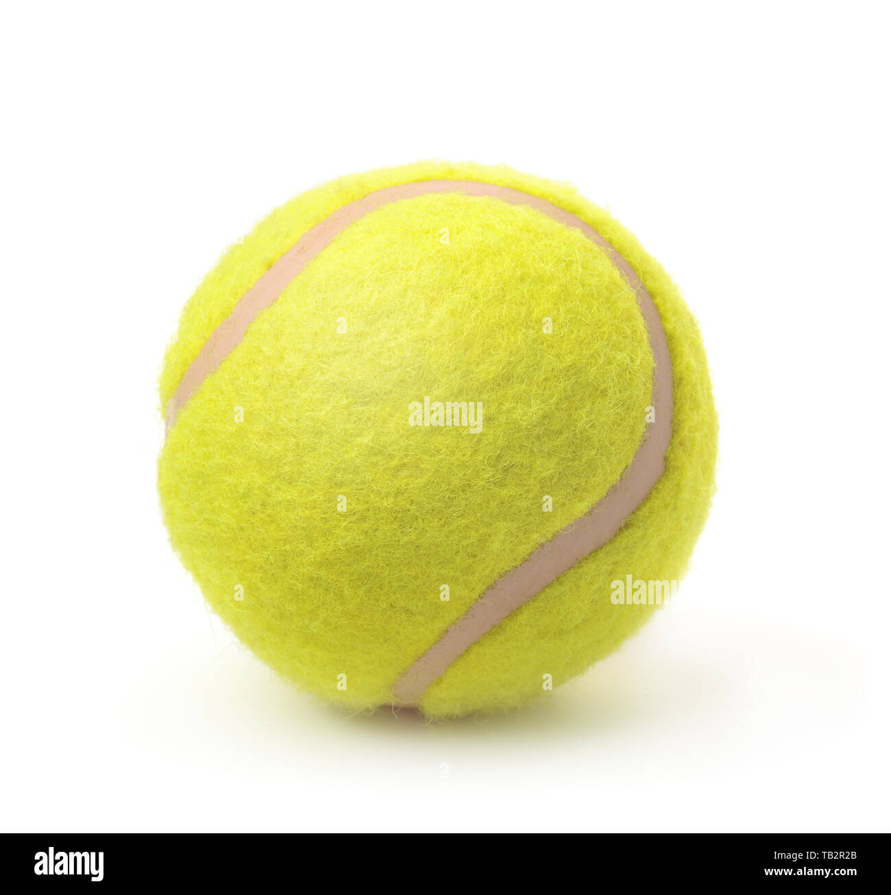 New Classic Single Tennis ball isoliert auf weißem Stockfoto