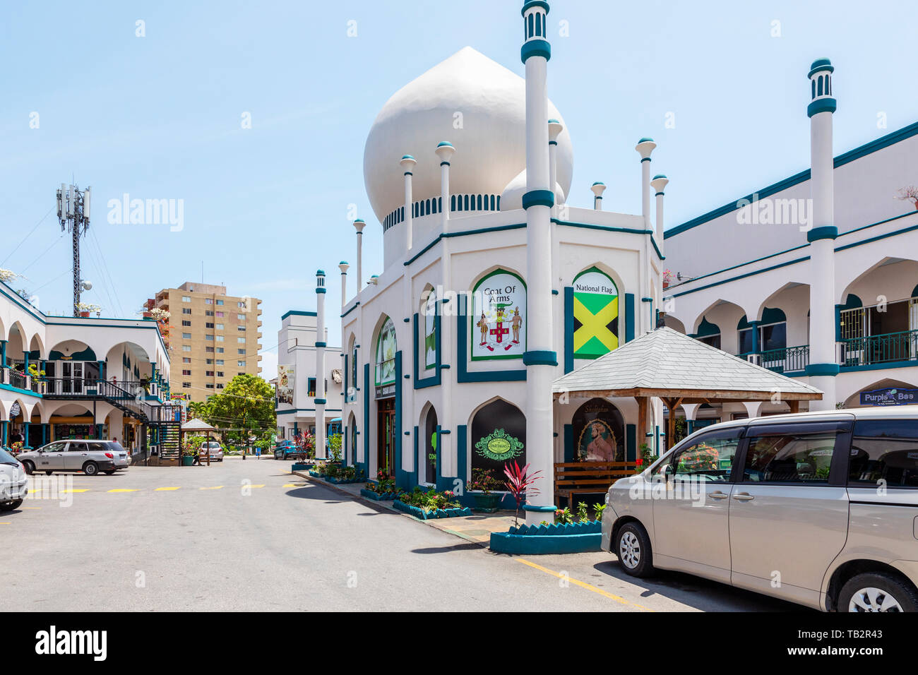 Taj Mahal Einkaufspassage, Ocho Rios, Jamaika Stockfoto
