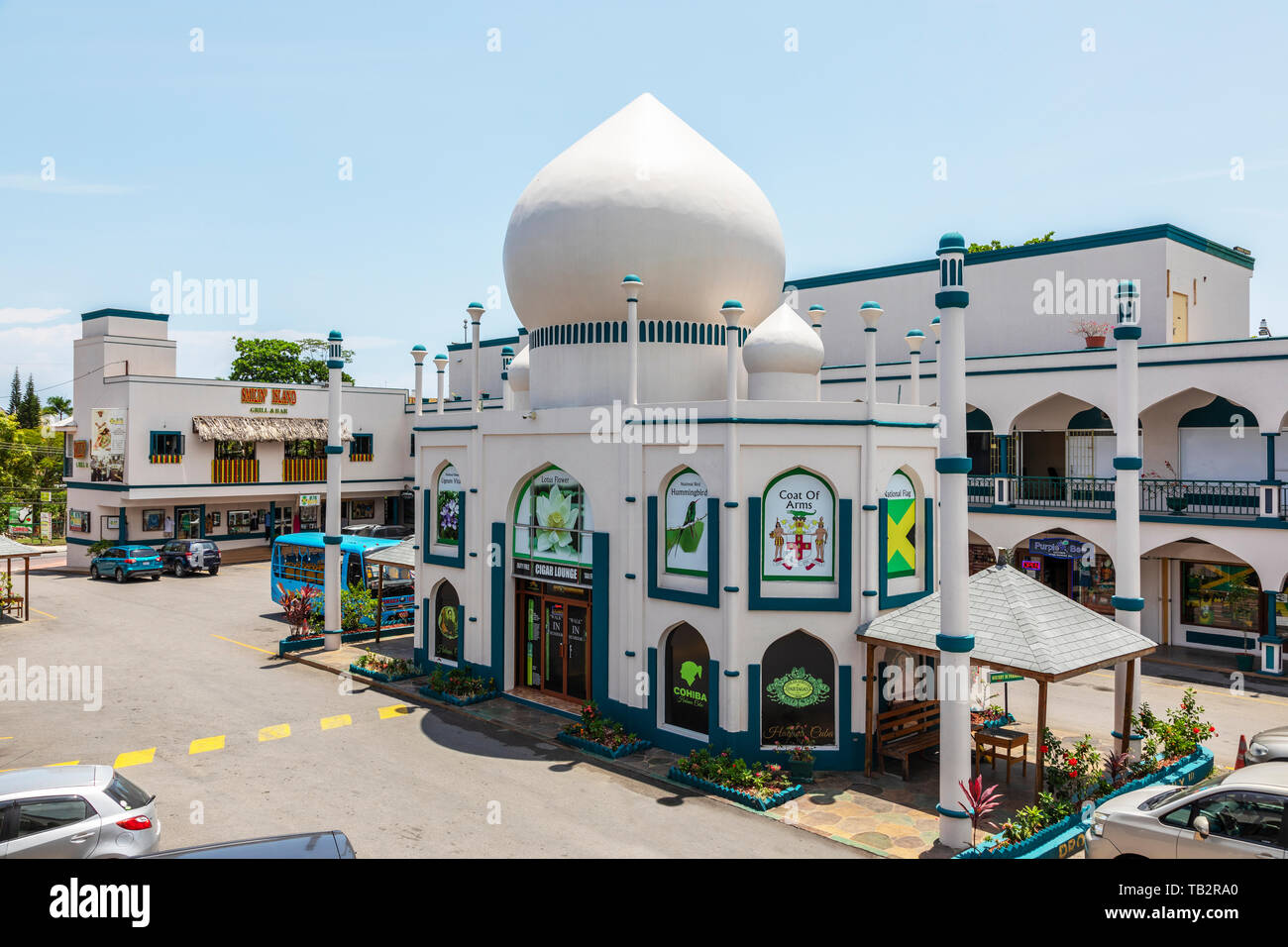 Taj Mahal shoping Arcade, Ocho Rios, Jamaika Stockfoto