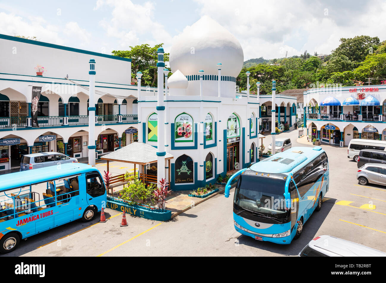 Taj Mahal Einkaufspassage, Ocho Rios, Jamaika Stockfoto