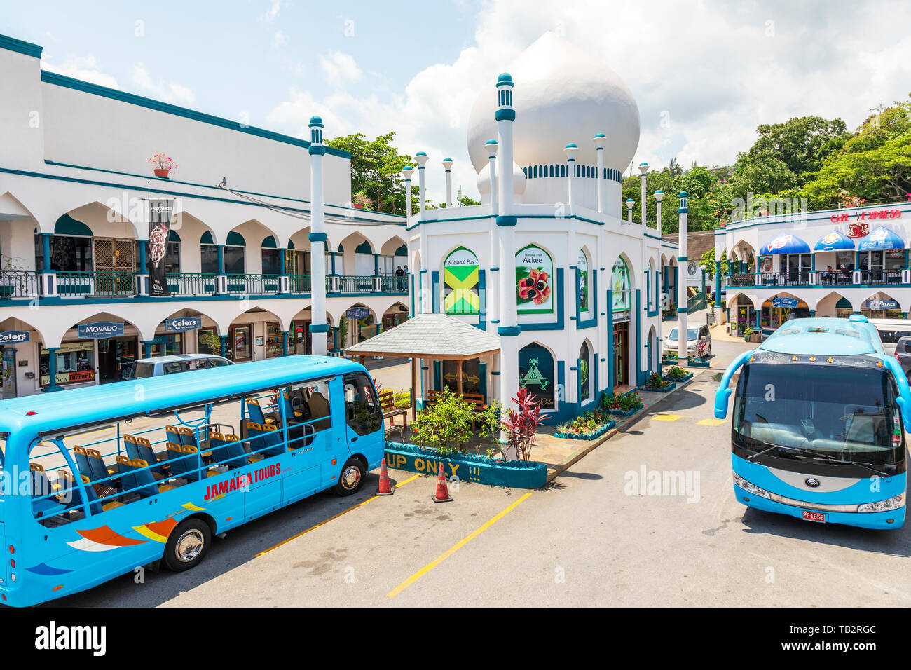 Taj Mahal Einkaufspassage, Ocho Rios, Jamaika Stockfoto