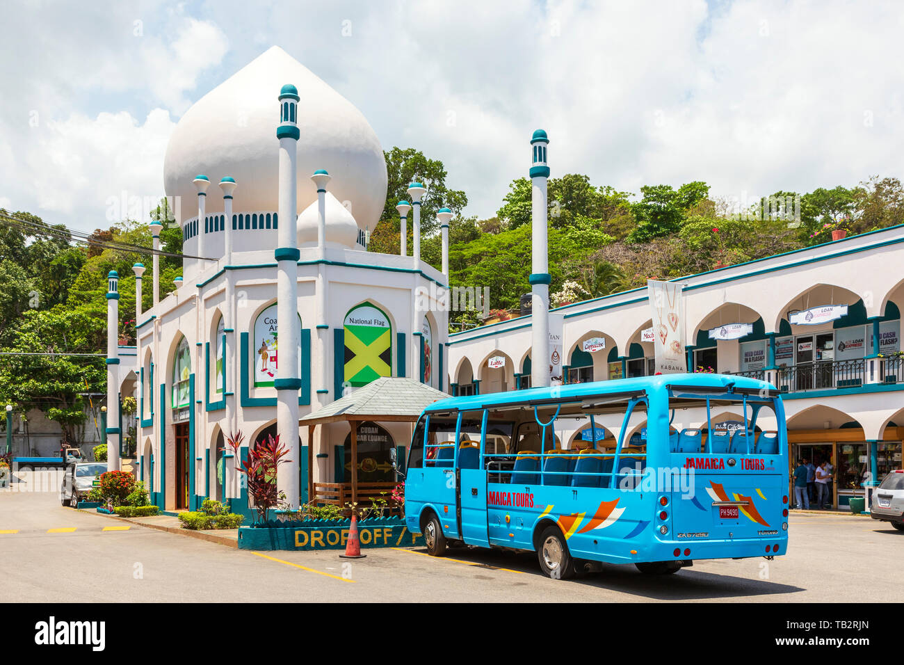 Taj Mahal Einkaufspassage, Ocho Rios, Jamaika Stockfoto