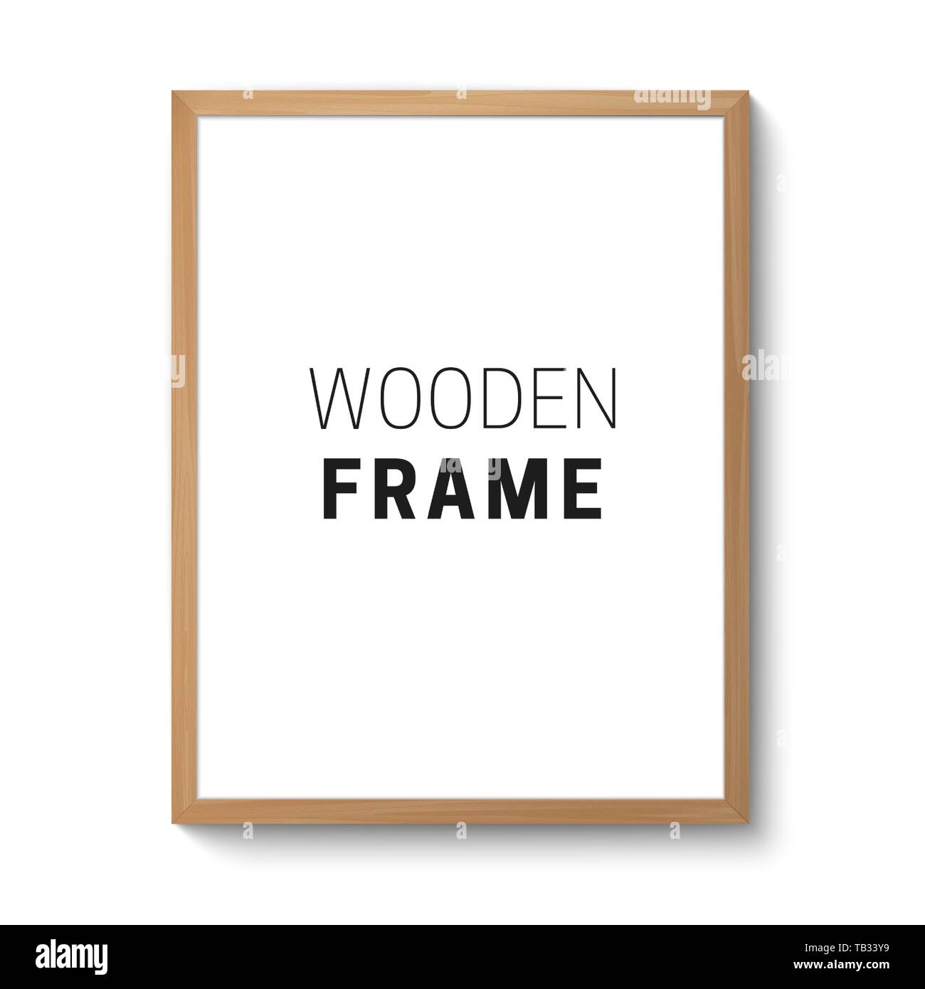 Holz Bilderrahmen Stock Vektor