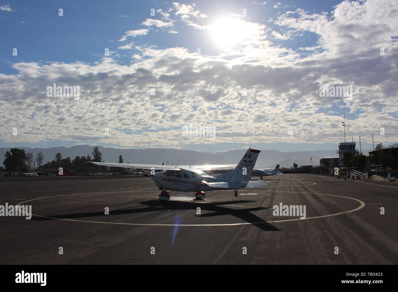 Flughafen Nazca, Peru Stockfoto