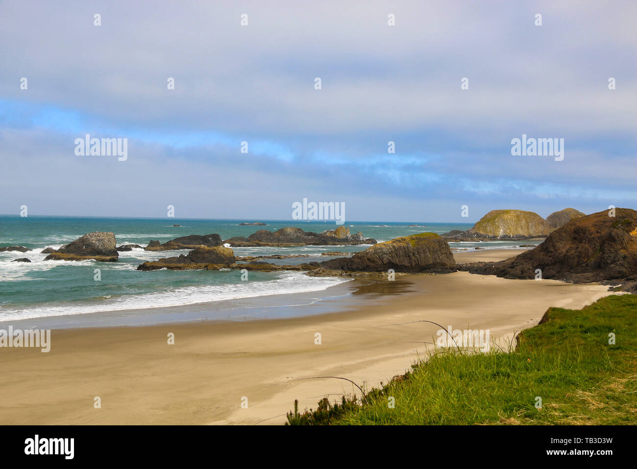 Schöne Strände an der Küste von Oregon Highway, USA Stockfoto