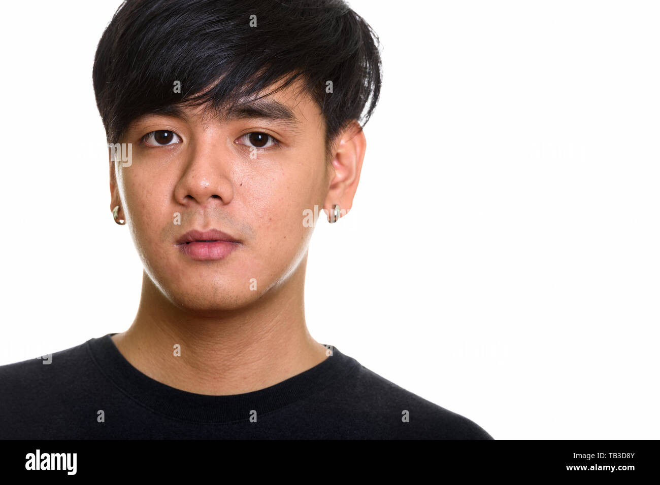 Nahaufnahme von cool aussehenden asiatischer Mann Stockfoto