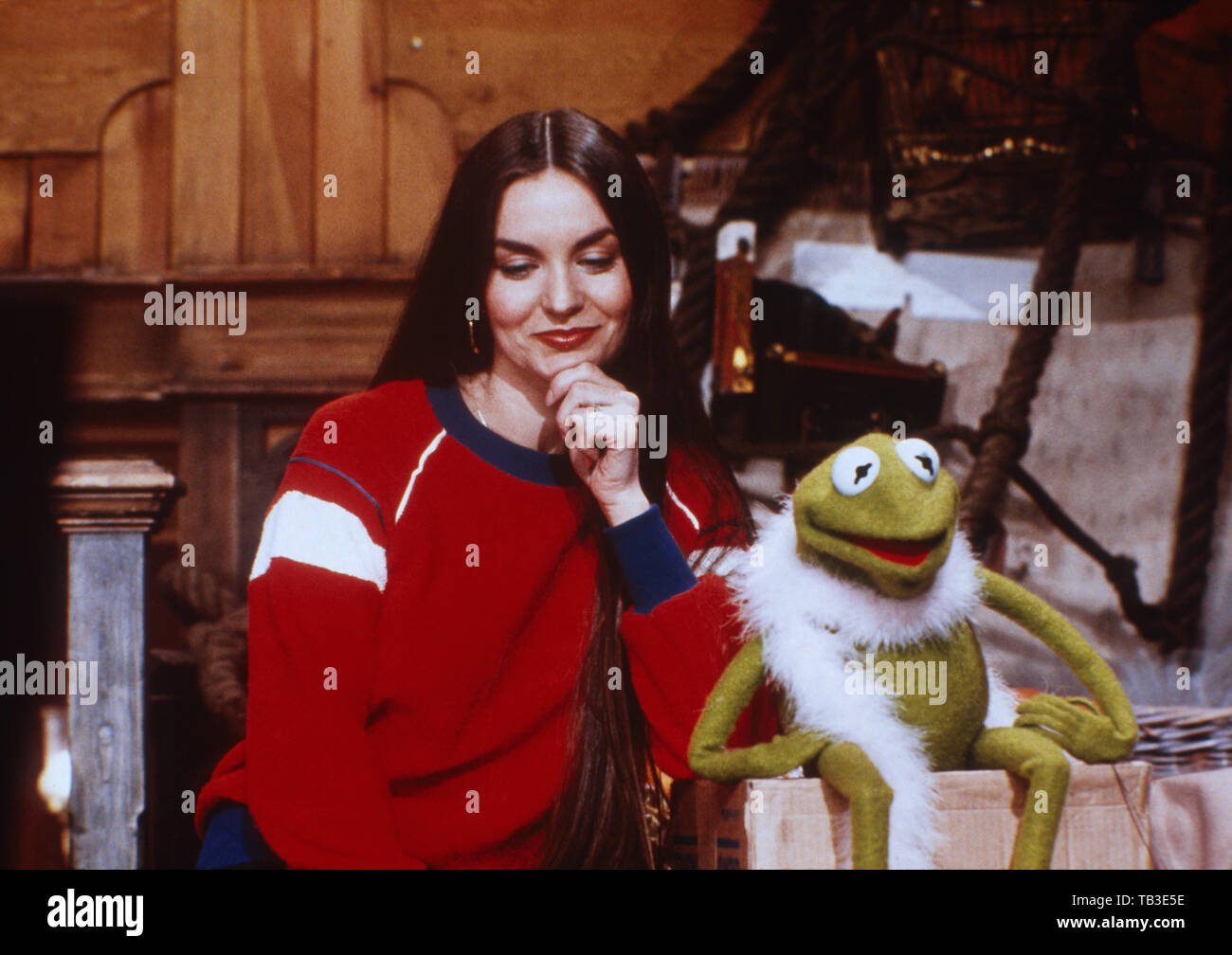 Der Muppet Show, Fernsehserie, USA/Großbritannien 1976 - 1981, Comedyshow mit Puppen und Gaststar Crystal Gayle Stockfoto