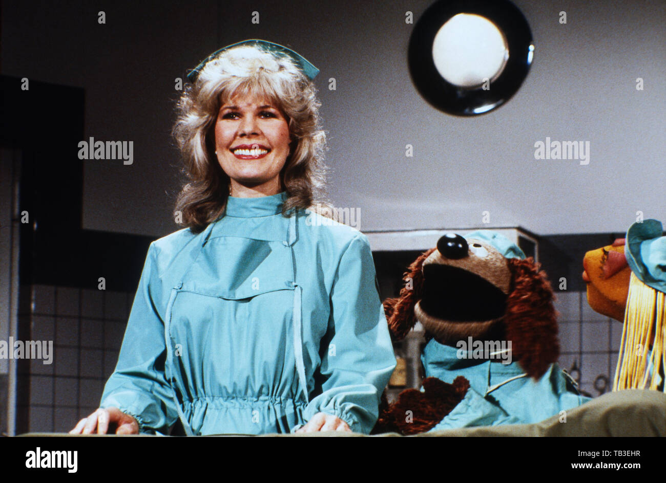 Der Muppet Show, Fernsehserie, USA/Großbritannien 1976 - 1981, Comedyshow mit Puppen und Gaststar Loretta Swit Stockfoto