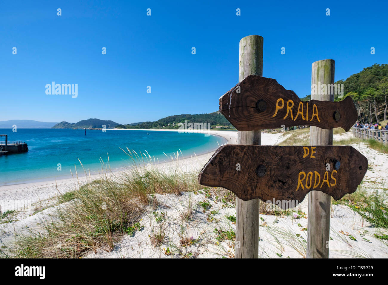 Cies Inseln, Galicien, Spanien, Europa Stockfoto