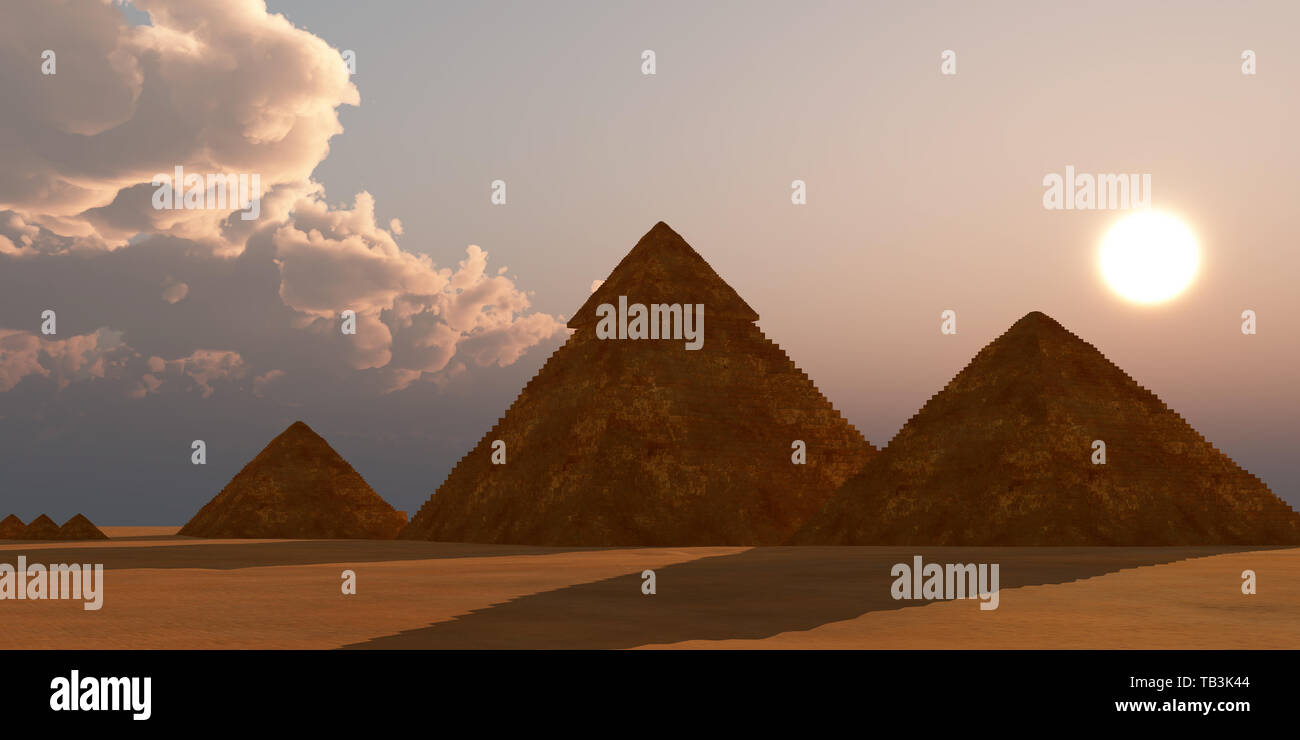 Die Große Pyramide in Ägypten ist der Pharao Cheops Gruft und ist in der Nähe von Cairo auf der Giza Plateau. Stockfoto