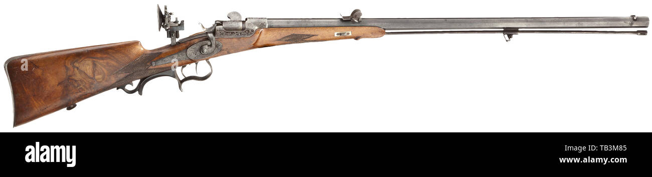 Die langen Arme, moderne Systeme, Sport Gewehr System Werndl, um 1870, Kaliber 11 mm, ohne Nummer und Hersteller, Additional-Rights - Clearance-Info - Not-Available Stockfoto