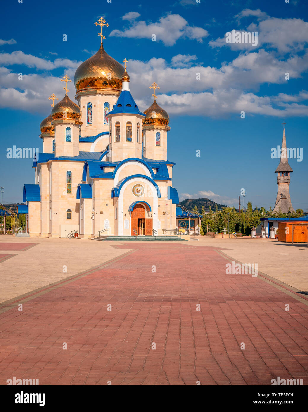 Russischen Stil orthodoxe Kirche, geweiht dem heiligen Andreas im Dorf Episkopio der in Zypern Stockfoto