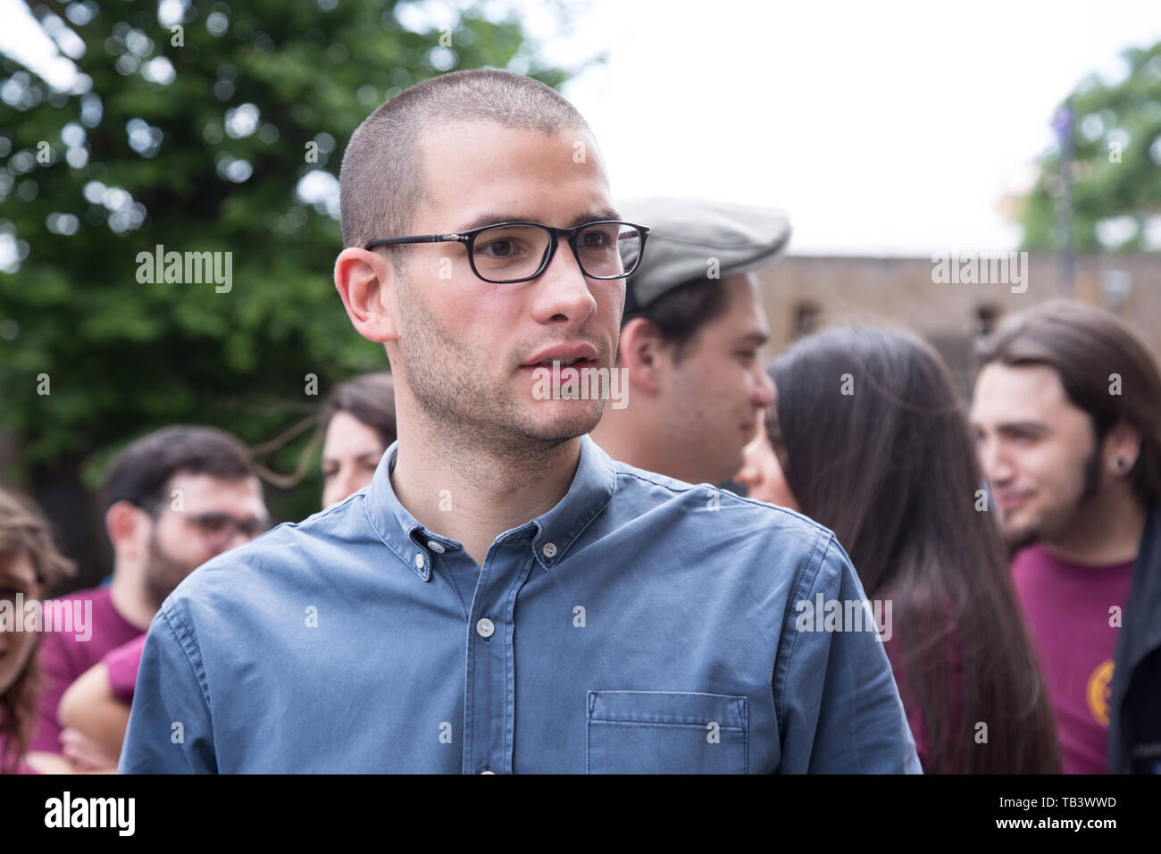 Valerio Carocci, Führer der Piccolo Amerika Verbindung Pressekonferenz zur Vorstellung der neuen Ausgabe von "Il Cinema in Piazza', die vom 1. Juni bis 1. August 2019 (Foto von Matteo Nardone/Pacific Press statt) Stockfoto