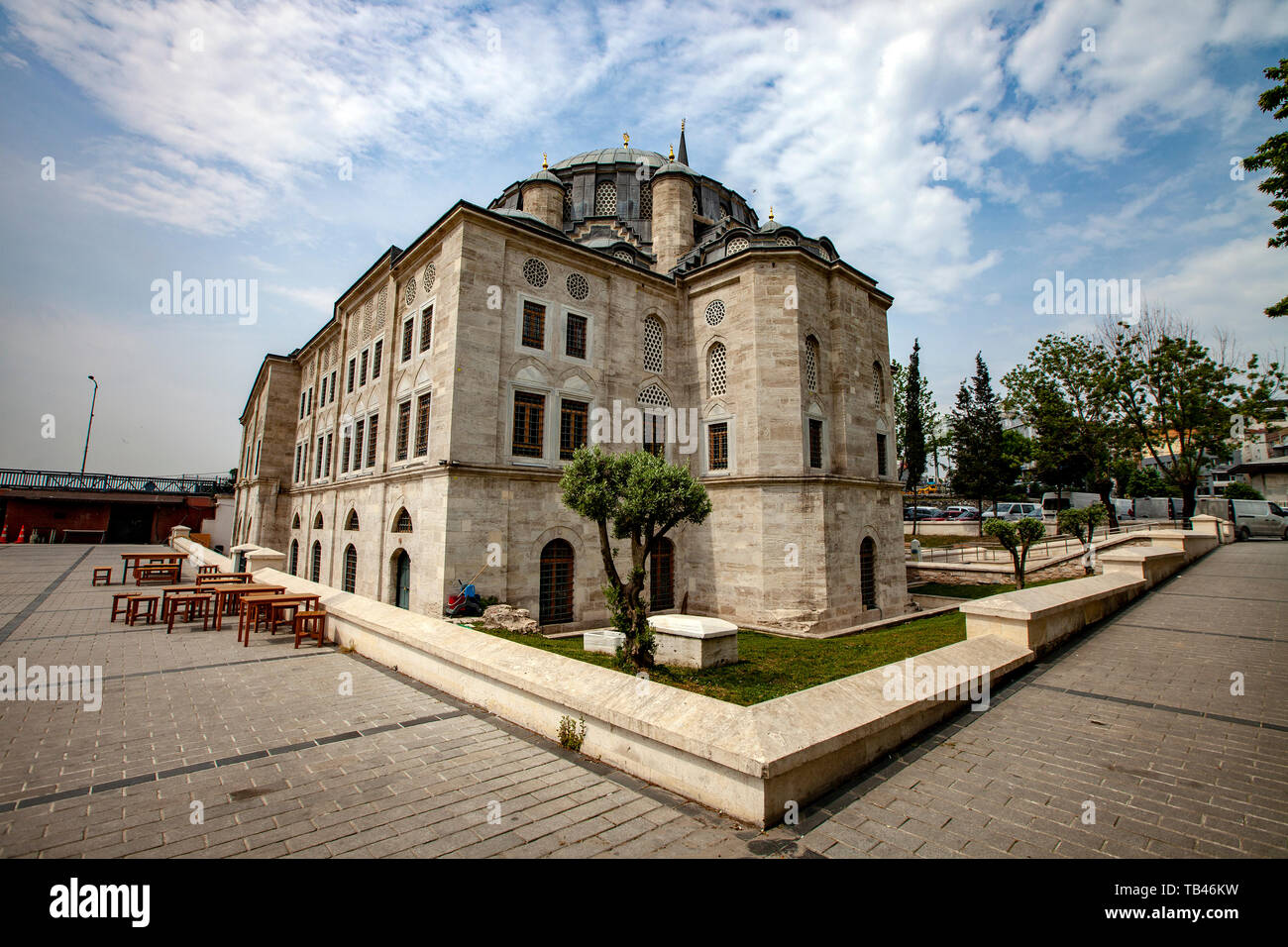 Sokollu (sokullu) Mehmet Pascha Moschee Mimar Sinan im Jahr 1578 gebaut. Im alten Stadtzentrum. Osmanische Moschee in der Nachbarschaft des Kadirga entfernt Stockfoto