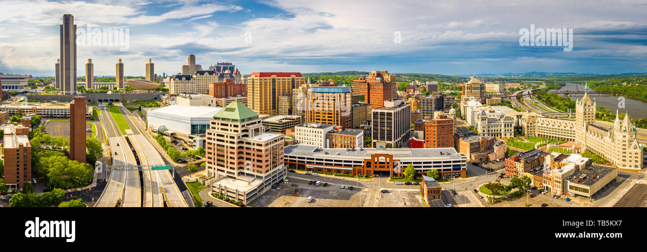 Antenne Panorama von Albany, New York Stockfoto