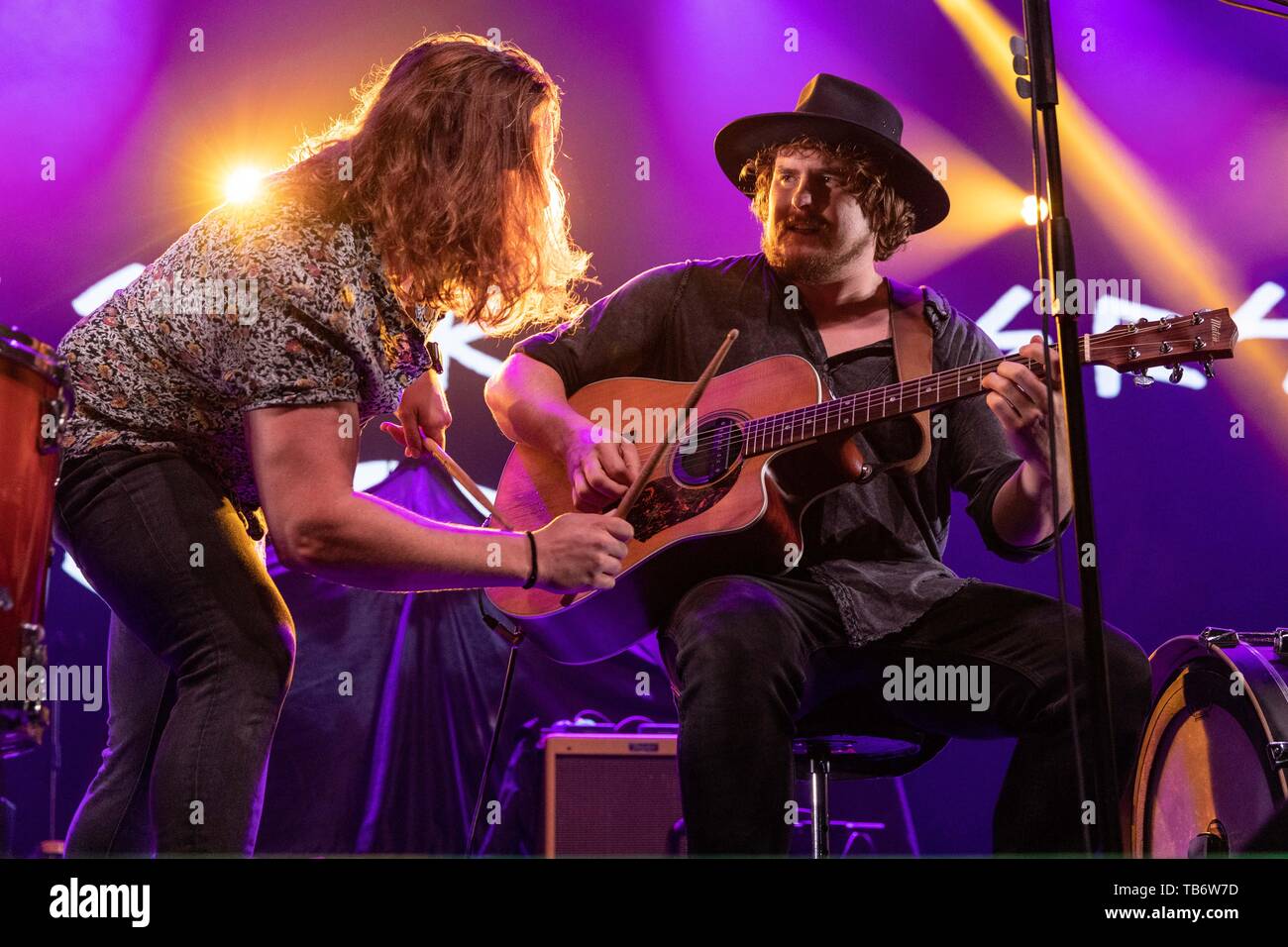 Mai 29, 2019 - Madison, Wisconsin, USA - PAT PIERCE und Jack Pierce von der Pierce Brüder während des Strömungszustandes World Tour am Sylvee in Madison, Wisconsin (Bild: © Daniel DeSlover/ZUMA Draht) Stockfoto