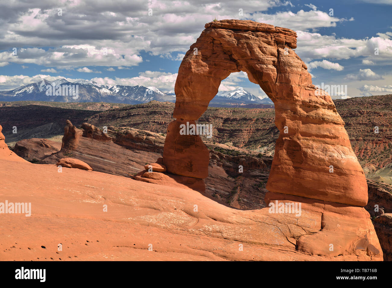 Delicate Arch im Arches-Nationalpark, Utah, USA Stockfoto