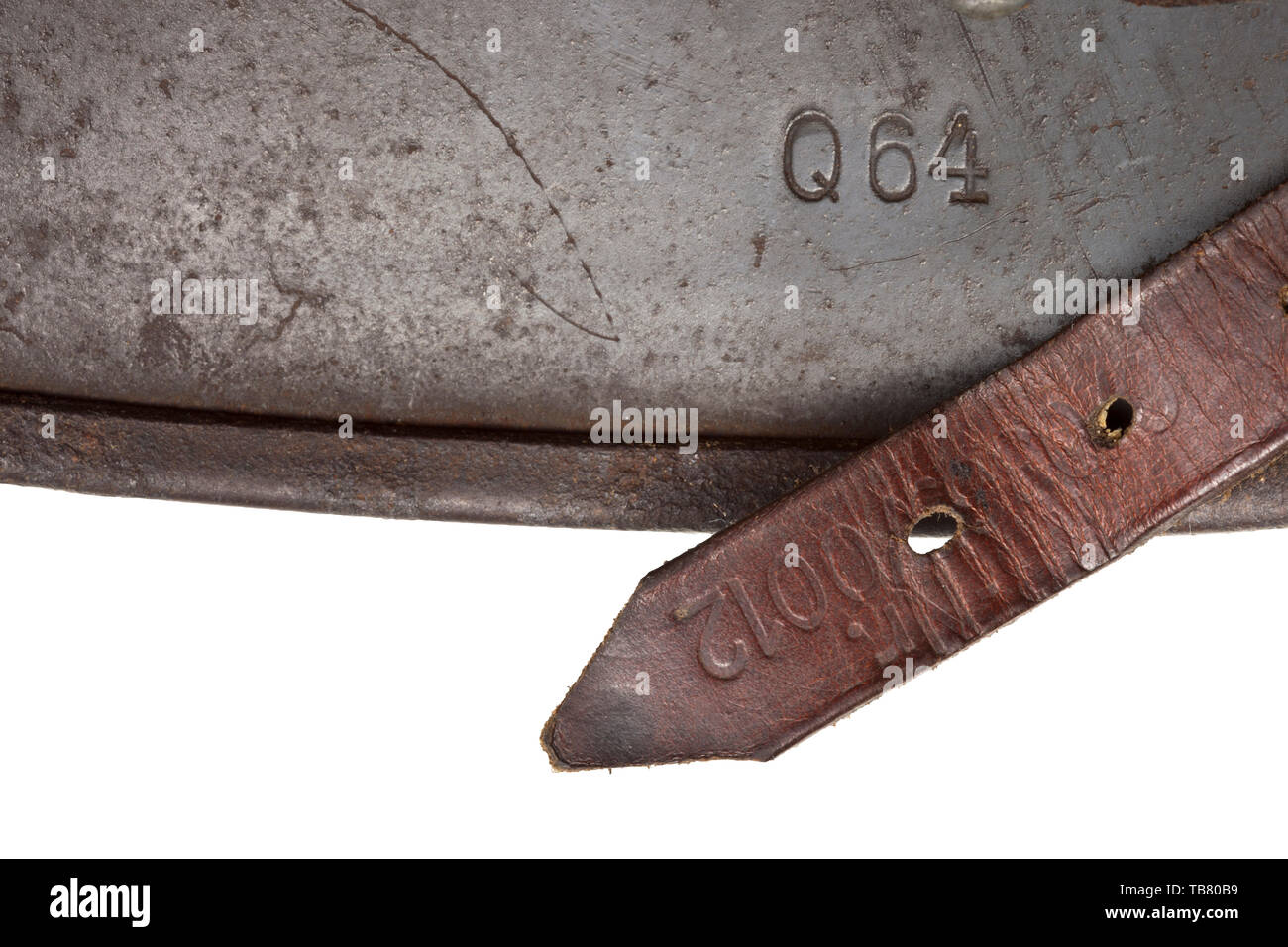 Schutzkleidung, Helme, Deutscher stahlhelm M 40, eingeführt 1940, Luftwaffe (Air Force) Muster, Detail, Editorial-Use - Nur Stockfoto