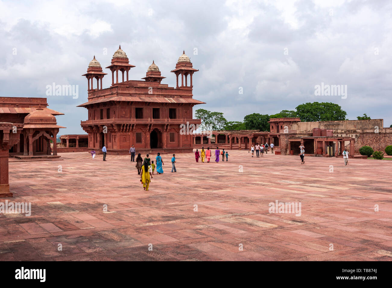 Diwan-I-Khas, Fatehpur Sikri, Agra Bezirk von Uttar Pradesh, Indien. Stockfoto