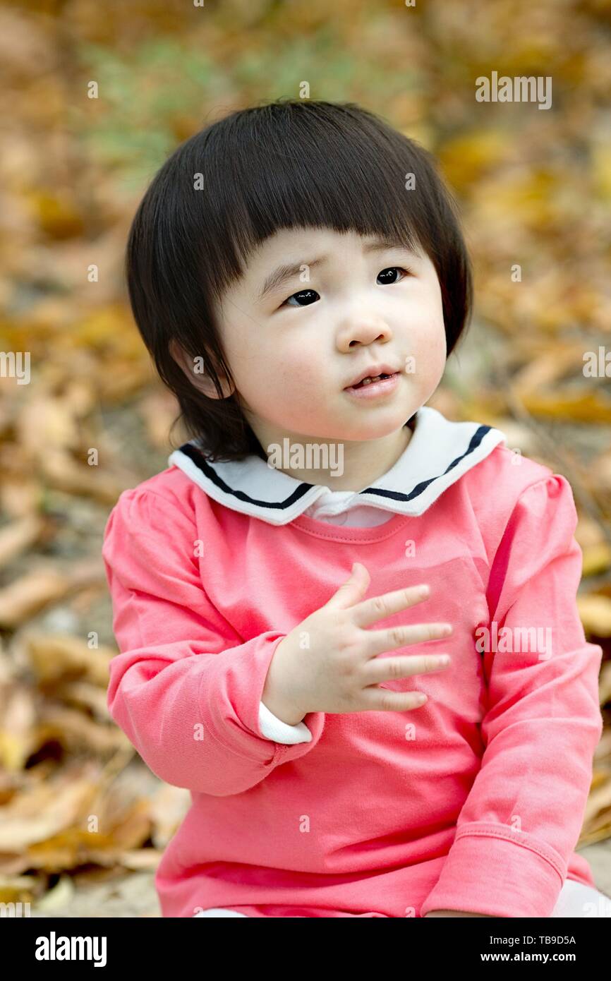 1 bis 5 Jahre alt Stockfoto