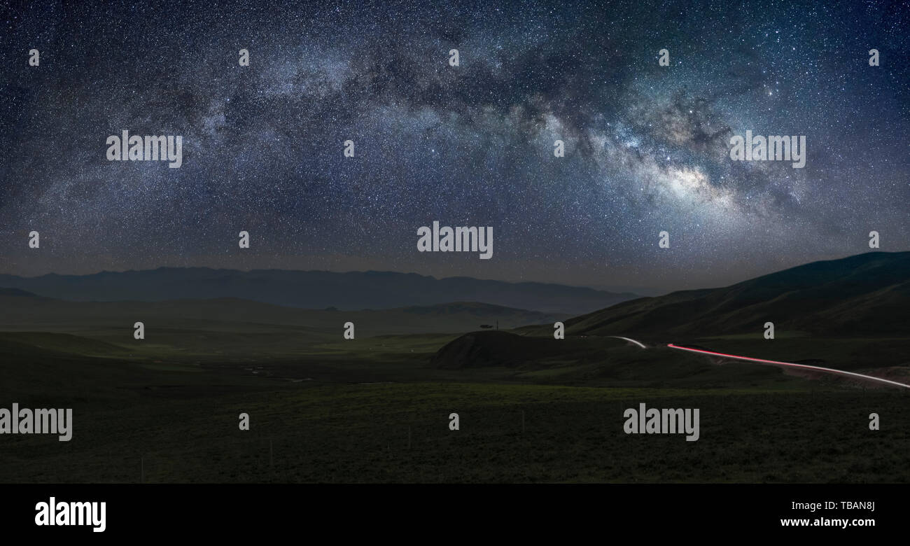 Qinghai galaktischen Panorama Stockfoto