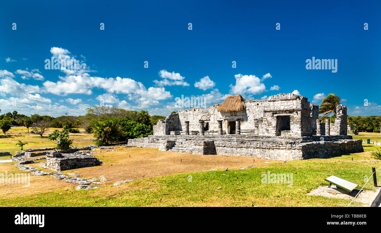 Alten Maya Ruinen in Tulum in Mexiko Stockfoto