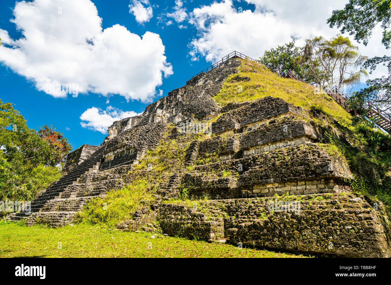 Alten Maya Ruinen von Tikal in Guatemala. Stockfoto