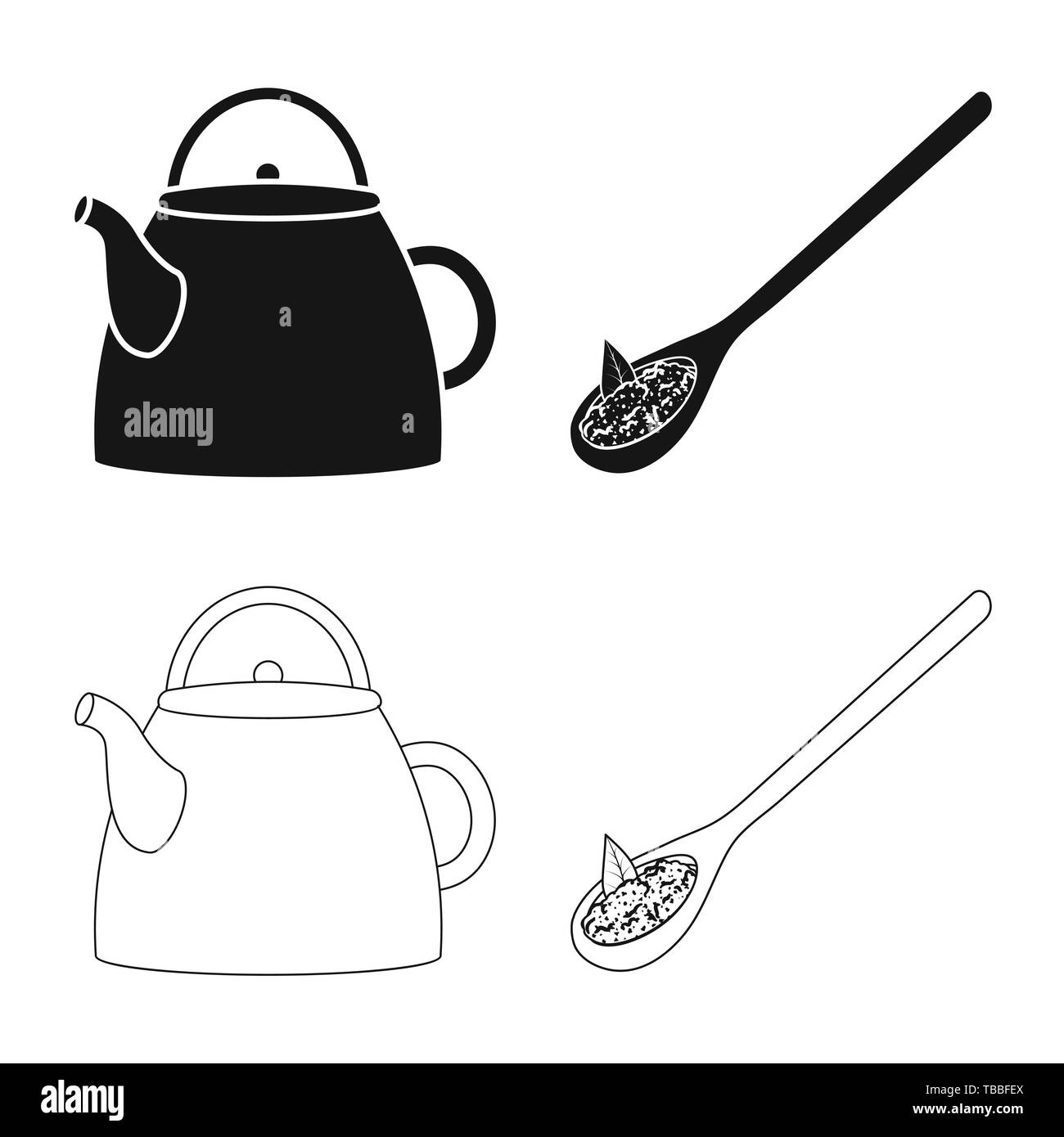Teekanne, Löffel, Kaffee, Geschirr, Geschmack, Porzellan, Blatt-, Getränke-, Kräuter-, Keramik, Minze, Küchenutensilien, Trinken, Töpferei, retro, krümelig, Indien, gesund, blumig, Medizin, Gradient, Essen, natur, grün, schwarz, Produkt, Bio, Set, Vector, Icon, Illustration, isoliert, Sammlung, Design, Element, Grafik, Zeichen, Vektor, Vektoren, Stock Vektor