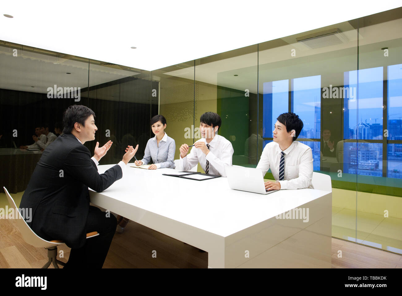 Business Meeting im Büro. Stockfoto