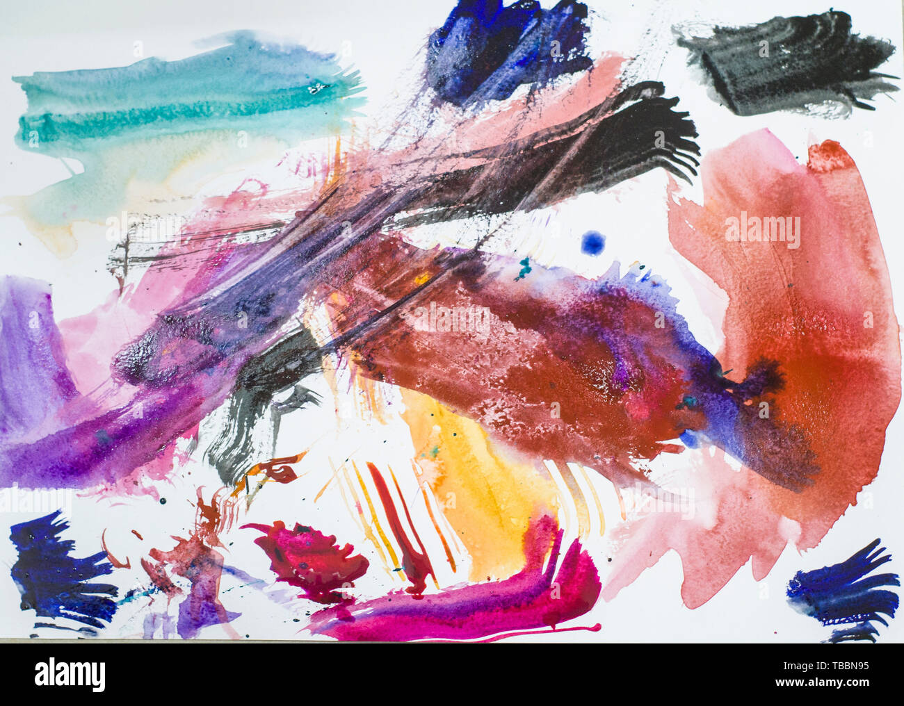 Abstract grunge Acryl hand Hintergrund gemalt. Kann für Plakate, Flyer, Webdesign oder verwendet werden. Stockfoto