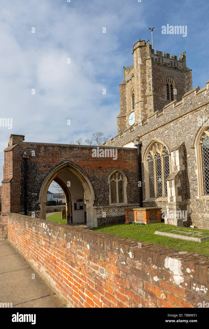 Pfarrkirche St. Peter und Paul, Aldeburgh, Suffolk, England, Großbritannien Stockfoto