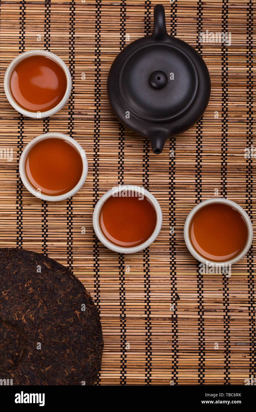 Chinesische Teezeremonie Kultur Stockfoto