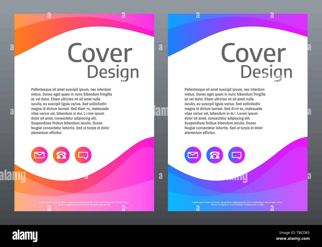 Abstrakte farbenfrohe Vorlage. Hellen gradient Wellen auf weißen Hintergrund. Kreatives Design für Broschüre, Poster, Banner. Trendy Vector Illustration. Stock Vektor