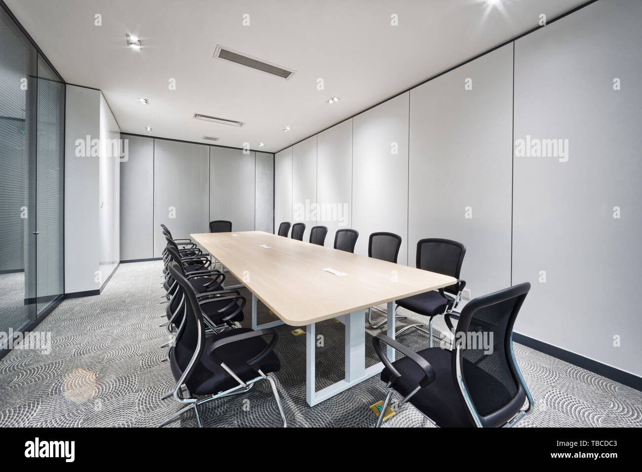 Moderne Büro Besprechungsraum innere Stockfoto