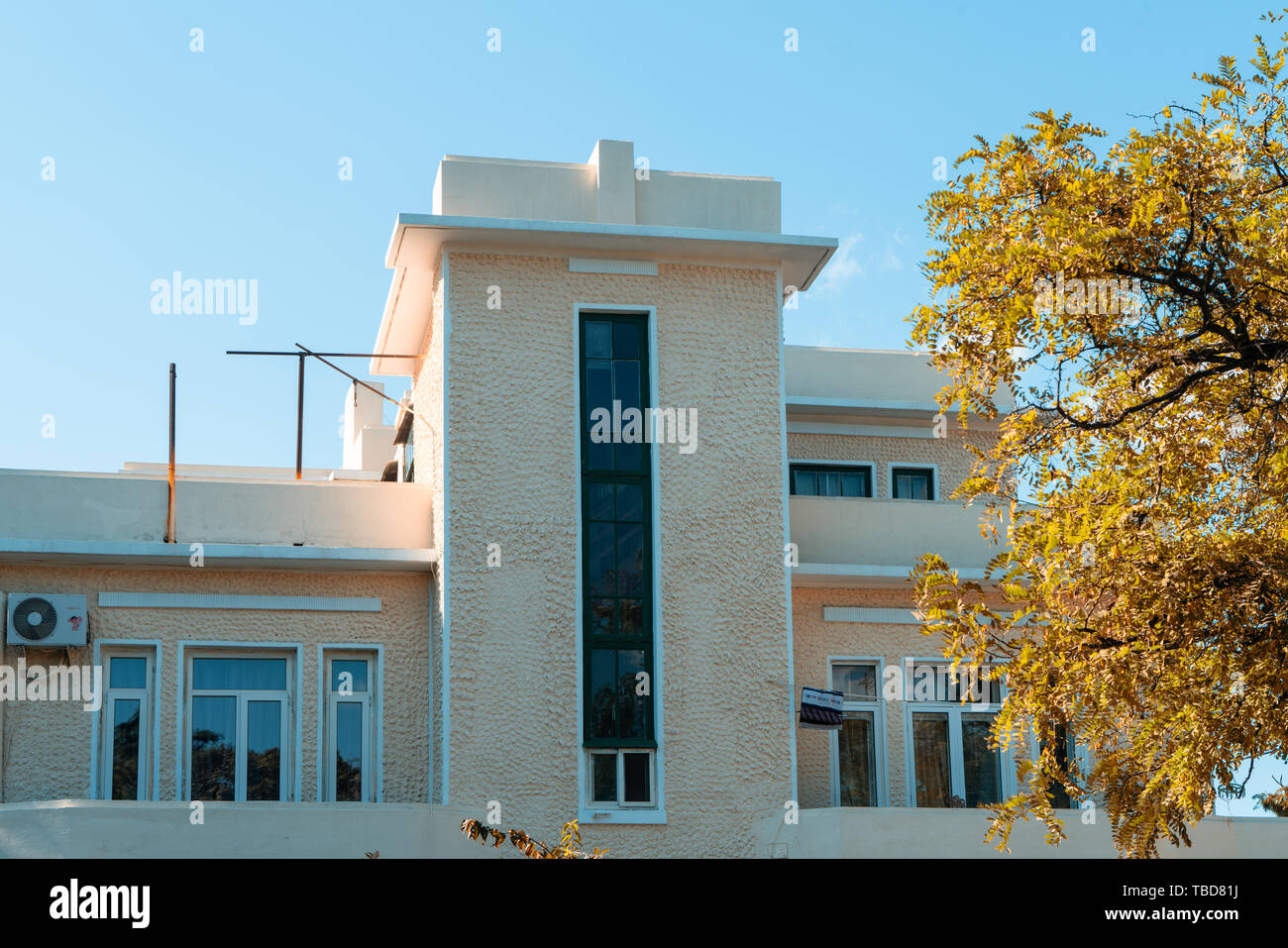 Herbstlandschaft der Ba Daiguan, Qingdao, Provinz Shandong Stockfoto