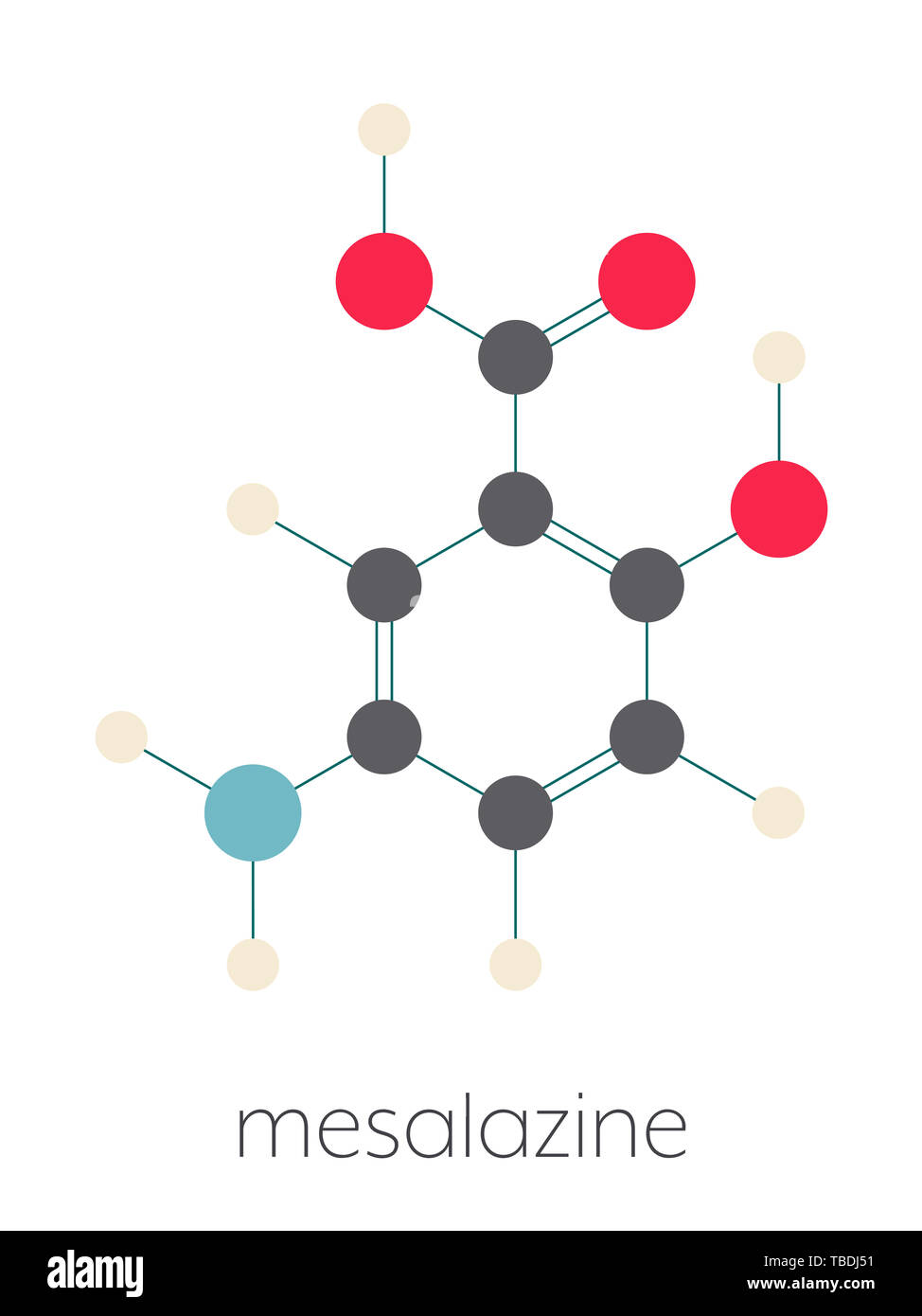 Mesalazine Mesalamine 5 Aminosalicylic Acid 5 Asa Stockfotos und