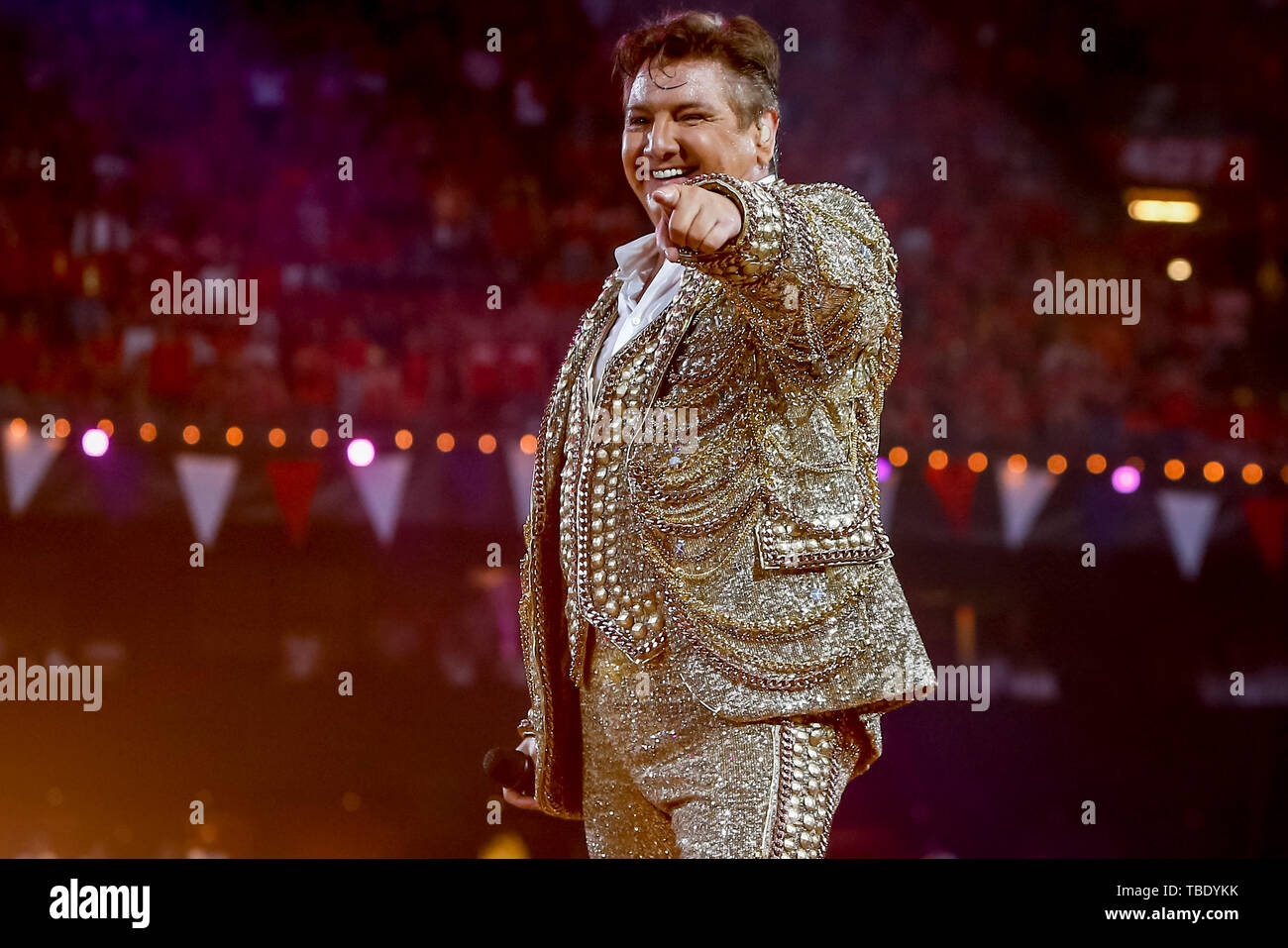 Amsterdam, Niederlande. 31. Mai, 2019. AMSTERDAM, 31-05-2019, Johan Cruijff ArenA, Unterhaltung, Toppers in Concert 2019 Happy Birthday Party. Rene Froger Credit: Pro Schüsse/Alamy leben Nachrichten Stockfoto